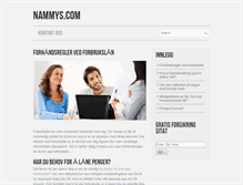 Tablet Screenshot of nammys.com